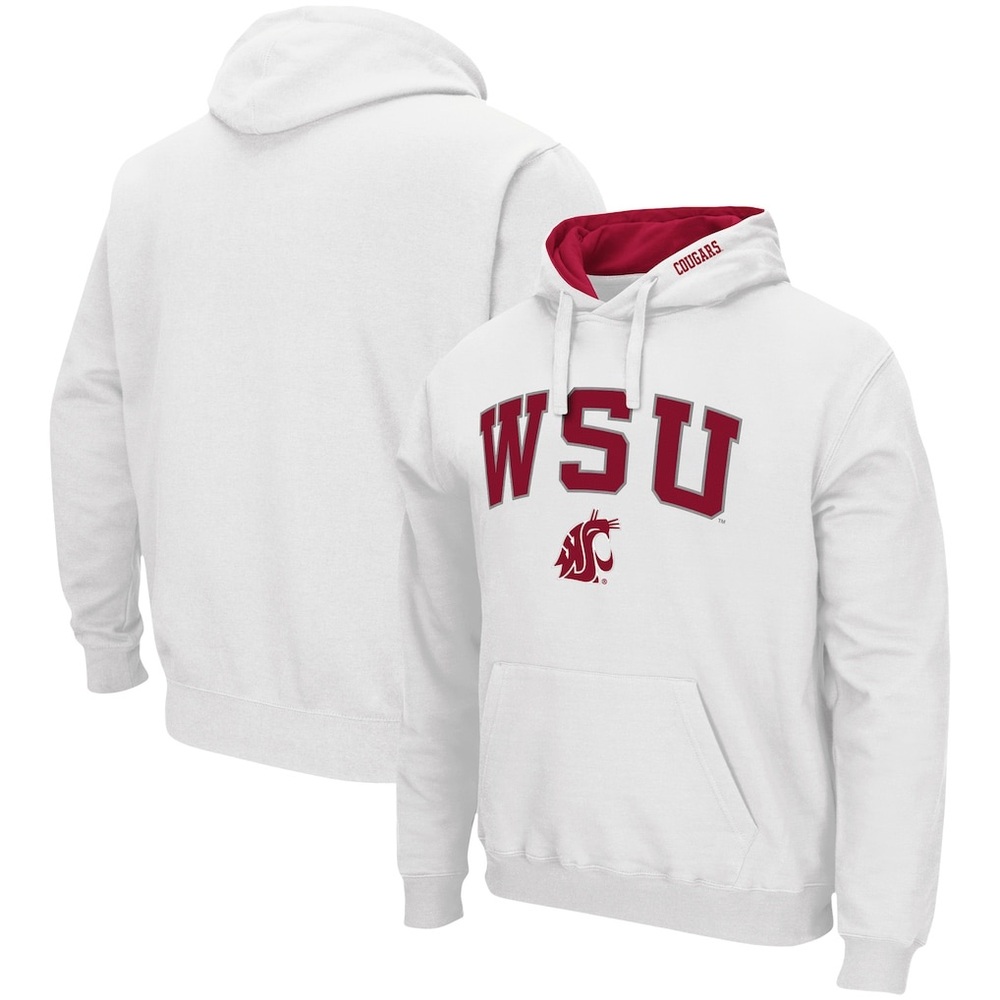 Washington State Cougars Colosseum Arch & Logo 3.0 Pullover Hoodie Size M NWT